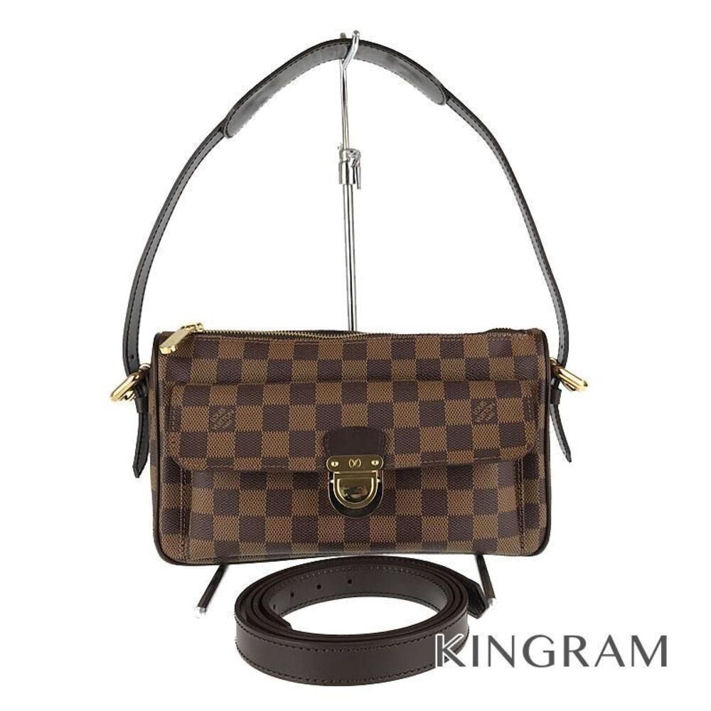 Louis Vuitton Damier Ravello Shoulder Bag Long Strap Ebene Brown hi